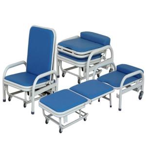 Wholesale Cold Rolled Steel Hospital Waiting Area Chairs Folding Accompany Chair Space Saving from china suppliers