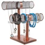 Bronze Color Retail Accessories Display Countertop Jewelry Display Stand For