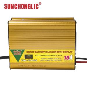 Wholesale Intelligent AGM GEL Battery Charger AC150V Input Low Voltage Protection 12V 10A from china suppliers