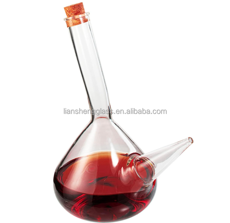 Twisty Glass Bottle For Whiskey Gin Rum XO 300ml 500ml 750ml 1000ml Clear