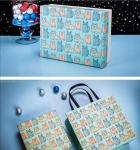 Customized Handmade Recycled Paper Gift Box 30gsm-160gsm Flat Paper Rope Bag