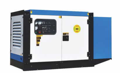 Blue White Canopy Generator Set - Quiet and Fuel-Efficient Solution for Backup Power Single Phase or 3 Phase