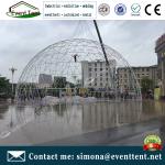 Custom Amusement Park Big Dome Tent , Metal Geodesic Dome For Sport Center