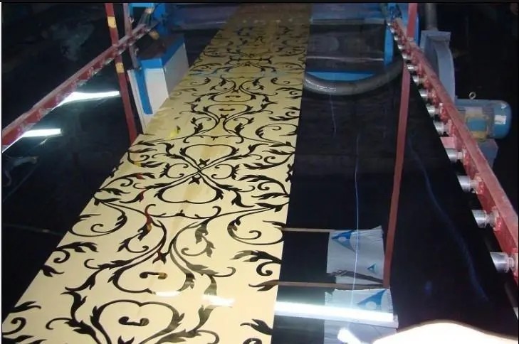 Customized Etching Patterns Stainless Steel Sheets Metal 0.3mm Thickness