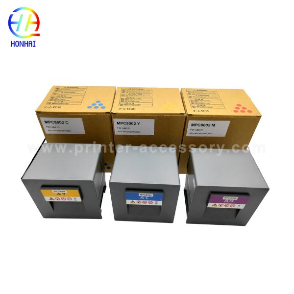 High-Yield CMY Toner Cartridge for Ricoh MPC8002 with 29,000 Prints, 24-Month Warranty & ISO Certification