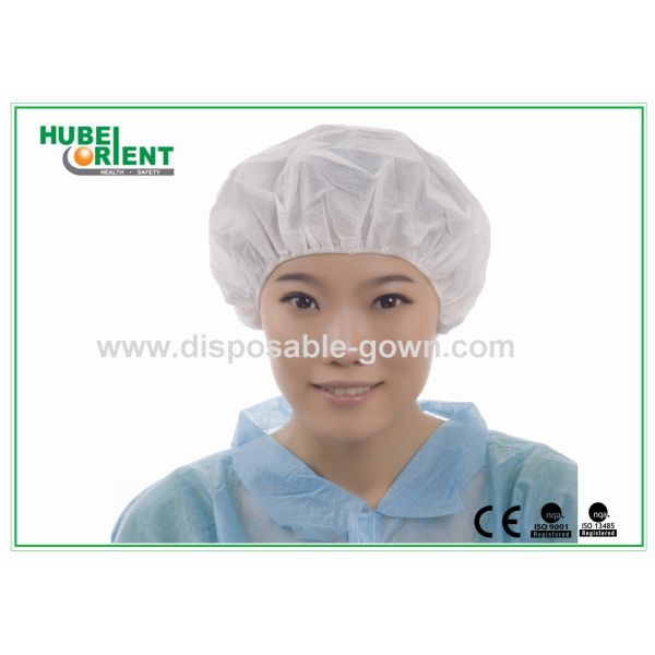 Colored bouffant caps disposable Breathable Round surgical head cover