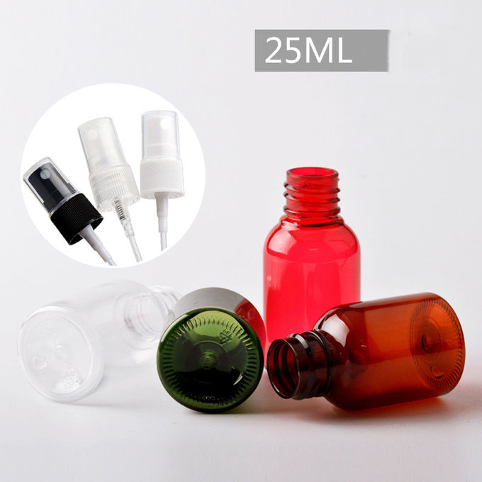 Small Empty Cosmetic Spray Bottles 25ml Fine Mist Sprayer Transparent Ribbed Surface