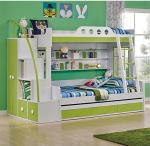Custom home furniture children wooden double bed designs bunk beds with storage
