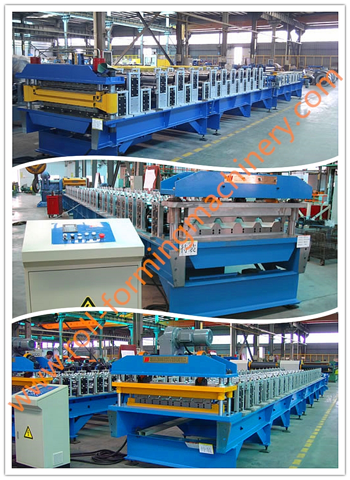 6 Tons Hydraulic De-coiler,Wall Roll Forming Machine With 6/12m Automatic Stacker