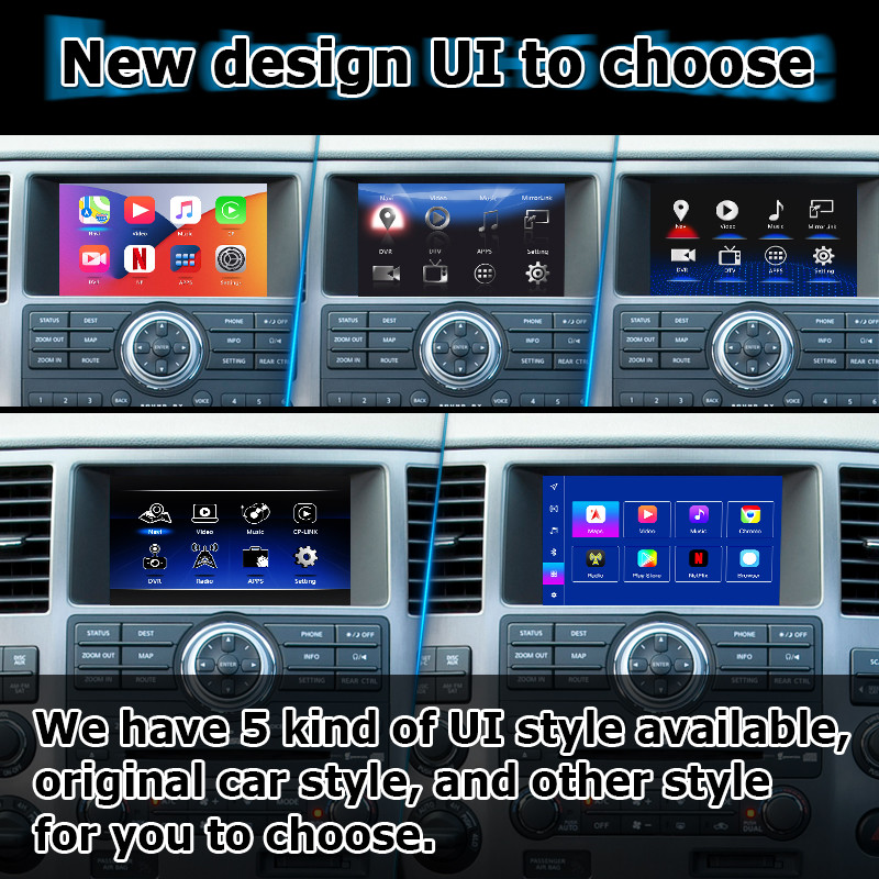 Nissan Armada TA60 factory style Android multimedia video interface, support wireless Carplay Android Auto