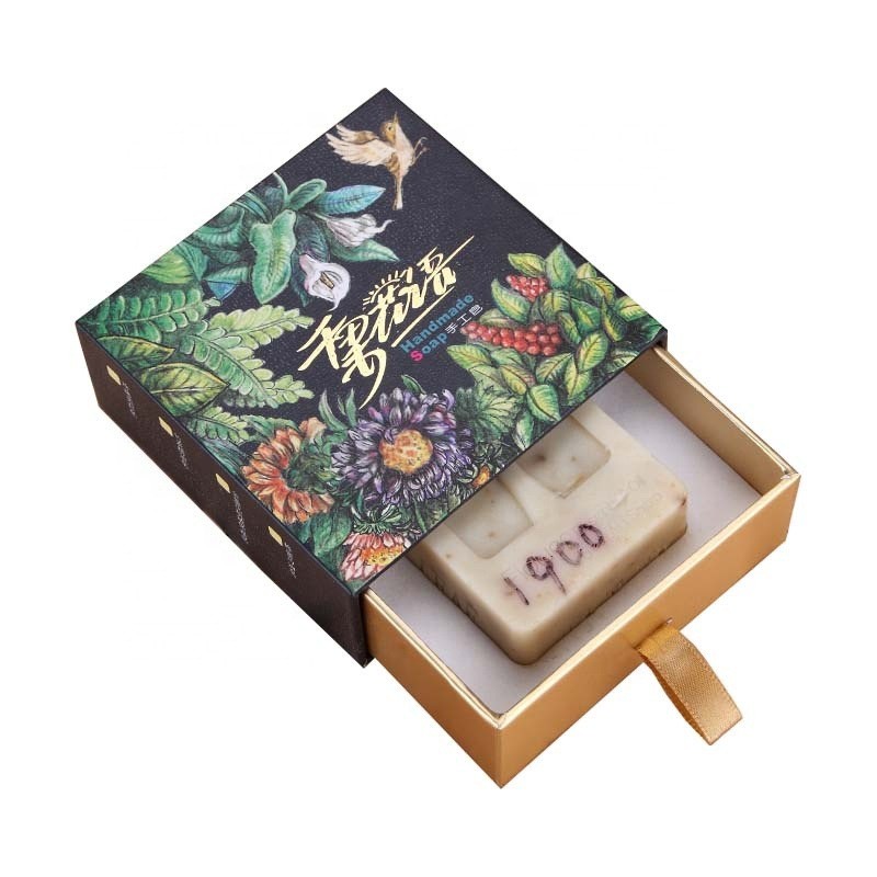 Offset Printing Beauty Soap Drawer Rigid Packaging Box OEM And ODM One-stop Service