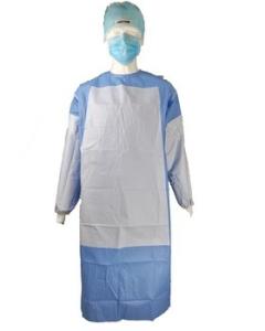 Wholesale Surgeon Disposable Surgical Gown , Lab Blue Plastic Isolation Gowns PP PE Material from china suppliers