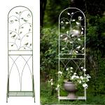 Waterproof Black Decorative Metal Garden Fence Panels Set For Flower Bed 32 Inch