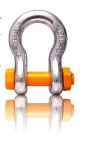 Wholesale Galvanized Steel WLL 30 Tonne 1.5 Inch Shackle Bow Type from china suppliers