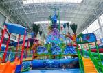 Colorful Amusement Park Water House Aqua Playground Fiberglass Material Durable