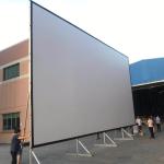 150 - 300 Inch Fast Fold Projector Screen Portable Outdoor Front / Rear