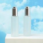 30ml Custom Clear Glass Bottle With Pressure Dropper for Cosmetic Skincare