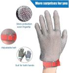 304L Butchers Wire Mesh Cutting Gloves For Knife Polishing