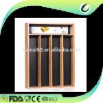 Natural Color Bamboo Kitchen Supplies Wooden Cutlery Inserts For Kitchen Drawers