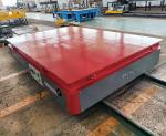 Battery Powered 10 Tons Rail Transfer Cart For Steel Pipe Handling