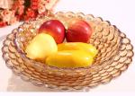 370*70*120mm Home Decorations Crafts , Practical Hand Blown Glass Fruit Dish