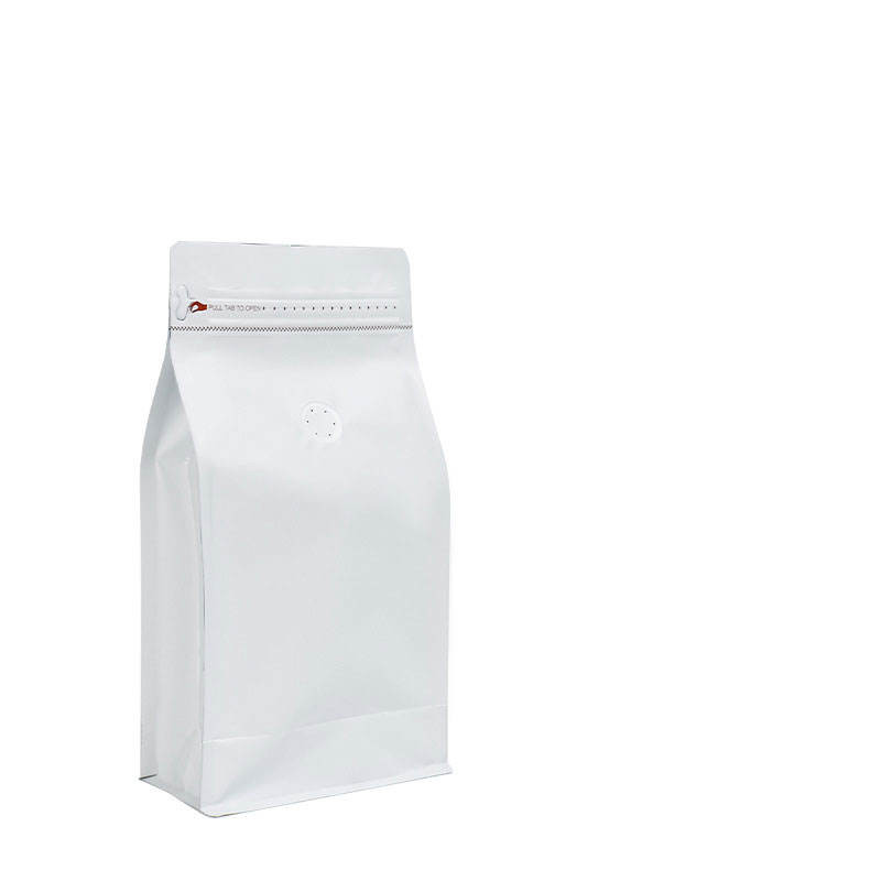 Custom Printed Resealable Packaging Aluminum Foil Flat Bottom Stand Up Pouch 1lb Coffee Bean Bag With One Way Valve