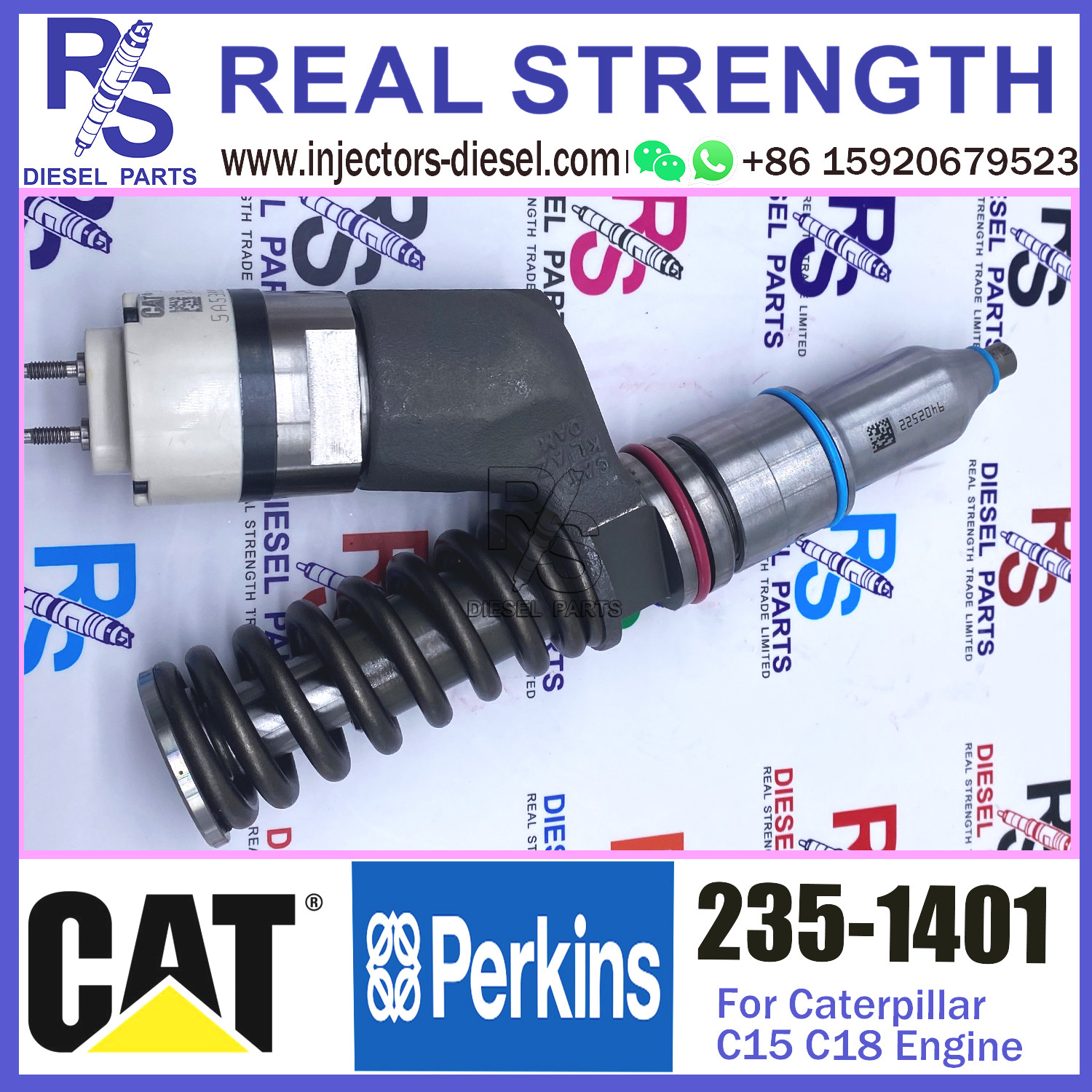 Diesel Engine Fuel Injector 239-4908 235-0617 235-1400 235-1401 249-0705 for Caterpillar C15 C18 engine