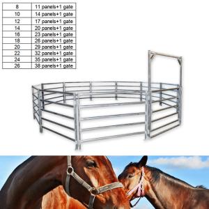 Wholesale 13 Portable Horse Stall Panels HEAVY Duty Outdoor Animal Enclosure with Gate from china suppliers