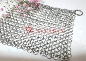 Wholesale Food Grade Chain Mail Cast Iron Skillet Cleaner Woven With 1.2mmx10mm Rings from china suppliers