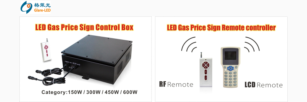 Front or Rear Access Gas Station Display Electronic Sign Board with 24-inch LED Display