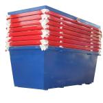 Construction Waste Transport 4 Yard Skips Bin Heavy Metal Garbage Container