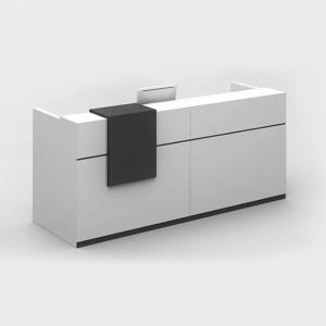 Wholesale 1100Hmm White Office Reception Desk 78.7 Inch With Reception Counter from china suppliers