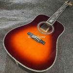 Custom 41 Inch D-45 Sunburst Acoustic Guitar, Rosewood BACK SIDE, Martin Style