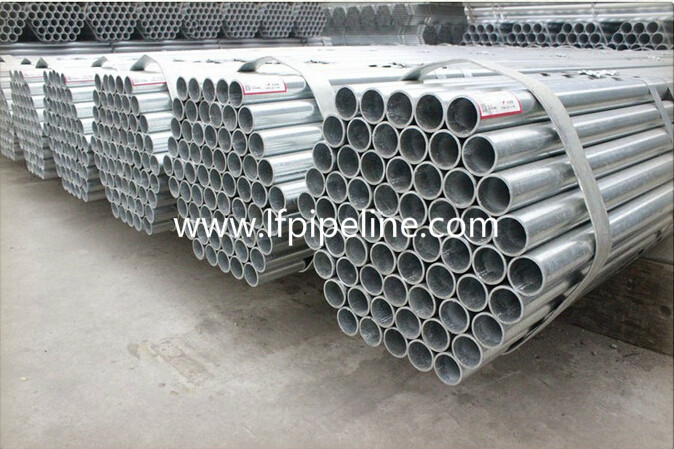A106 grade ERW welded hot galvanized carbon steel pipes