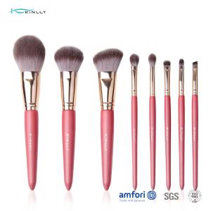 Wholesale 8pcs Aluminium Ferrule Rose Gold Makeup Brush Set from china suppliers
