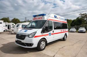 Wholesale Ford Transit Medical Emergency Ambulance White 4×2 Diesel Oil from china suppliers