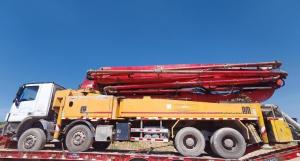 Wholesale Used Secondhand Orange Putzmeister Concrete Pump 46m 56m Truck for Mixer from china suppliers