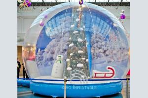 Wholesale Christmas Inflatable Snow Globe Tent Xmas Decorations Commercial Outdoor Christmas Advertising from china suppliers