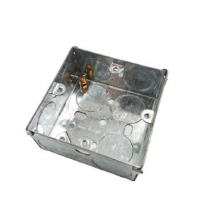 Wholesale BS4662 Electrical Galvanized Steel Junction Box 3*6 3*3 Silver Color from china suppliers