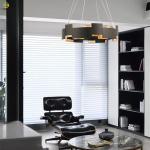 Post Modern Pendant Light Simple Metal Artistic For Hotel E14