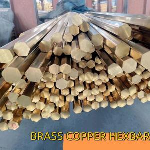 Wholesale Brass Hexagon Ingot 30MM Brass CW617N Hexagonal Brass Hex Bar Rod For Construction from china suppliers