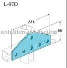 Unistrut 2 Hole 3-Hole 4 Hole Splice Flat Plates Steel Metal Channel Fittings