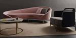 Gelaimei Hotel Lounge Sofa Pink Curved Sofa Modern With ISO14001