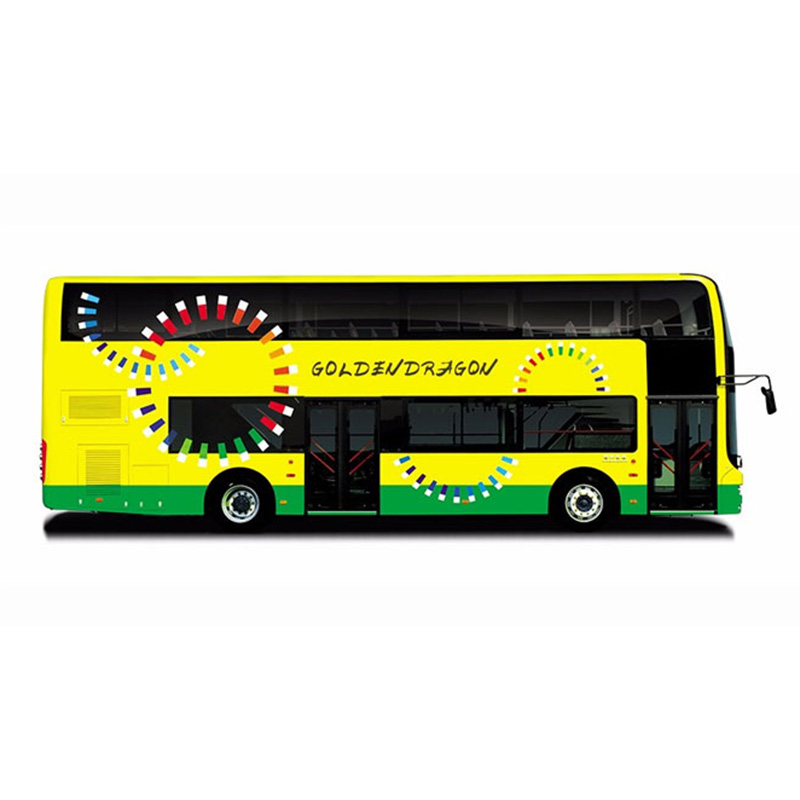 Double Decker Luxury Coach Bus with 65 Seats and 14.5x2.55x3.9m Body Size