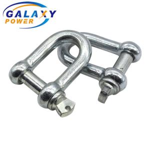 Wholesale High Strength Heavy Duty Shackles , Safety Bolt 1T-30T Rated Load Lifting D Shackles from china suppliers