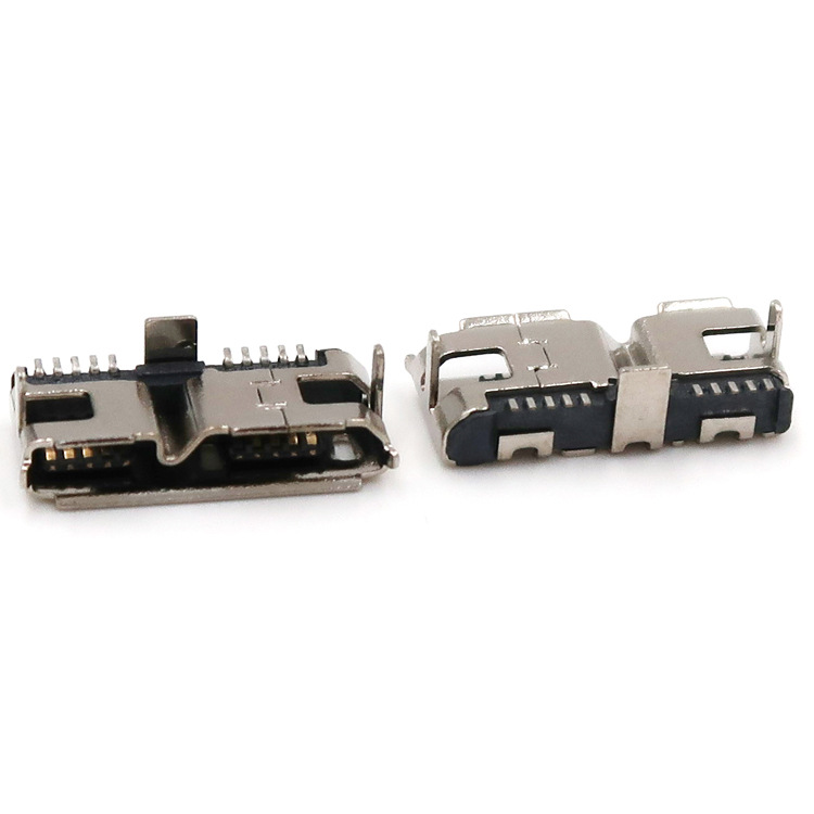 Durable Mini Usb 10 Pin Female Connector 3.0 Socket SMT For PCB
