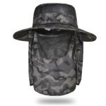 Sun protection hat Men's fishing hat camouflage visor visor face cover summer
