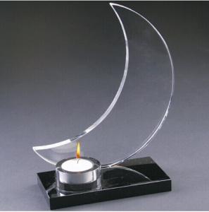 Wholesale Crystal Crescent Moon Candlestick from china suppliers