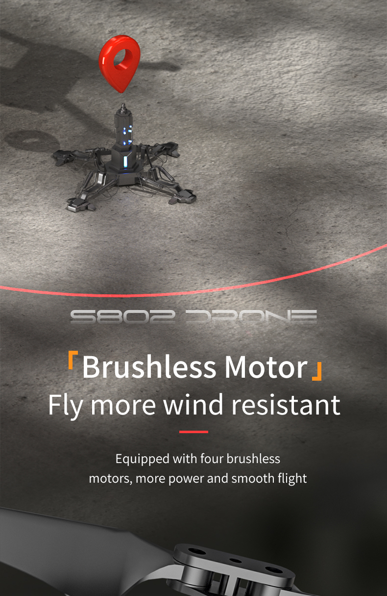 S808 Drone 360 Obstacle Avoidance Brushless Three-axis Eis Anti-shaking Ptz 8k Ultra-clear Aerial Photography Gps Rc Aircraft