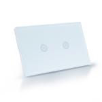 Tuya App Remote Touch Switch , US Standard 2 Gang Touch Dimmer Switch